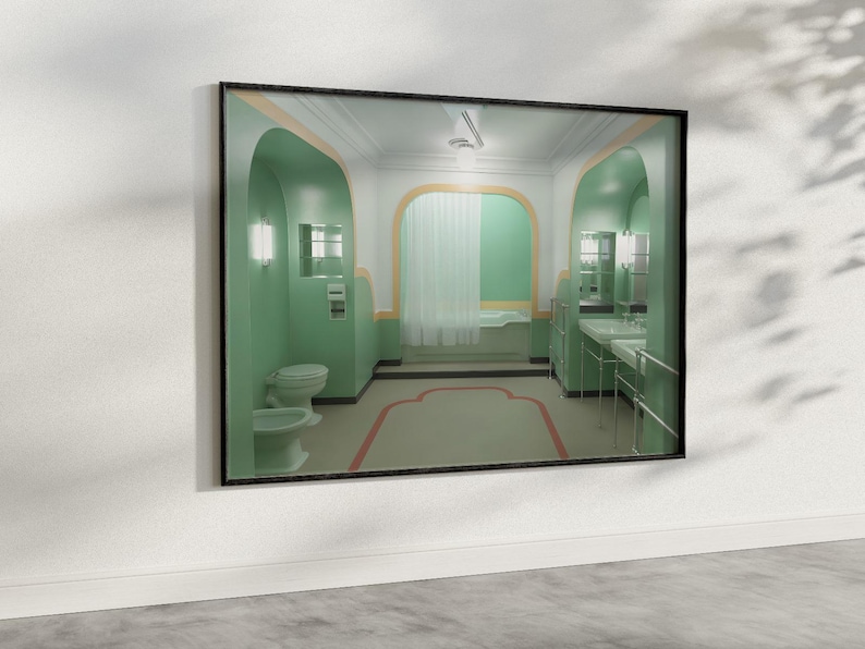 The Shining Movie Bathroom Art Print: Horror Restroom Decor image 2