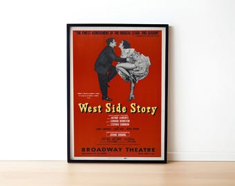 Vintage 1958 West Side Story Playbill: Rare Broadway Musical Memorabilia