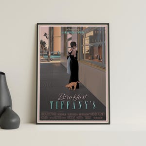 Breakfast at Tiffany&#39;s Poster: Audrey Hepburn Vintage Home Decor