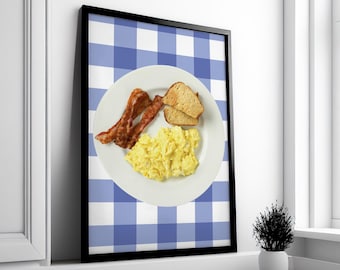 Ron Swanson Breakfast Print: Parks and Rec Funny Kitchen Art