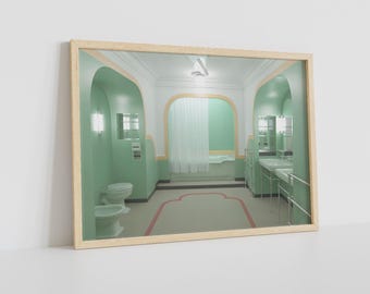 The Shining Movie Bathroom Art Print: Horror Restroom Decor