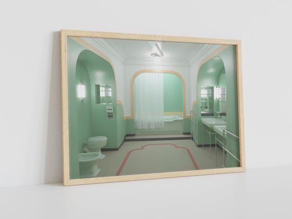 The Shining Movie Bathroom Art Print: Horror Restroom Decor