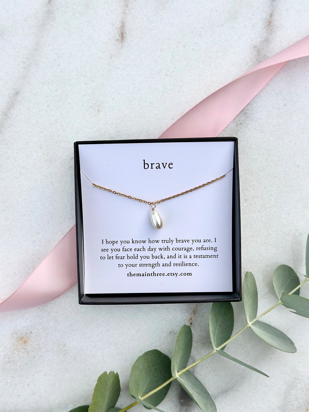Brave Necklace, Best Friend Sentimental Gift for Friend Meaningful ...