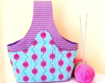 Knitting / Crochet Project Bag, On the Go, Gift for Knitter, Crochet Bag