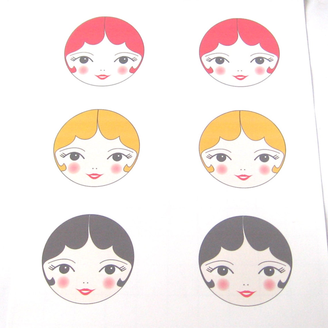 Printable Doll Face Template