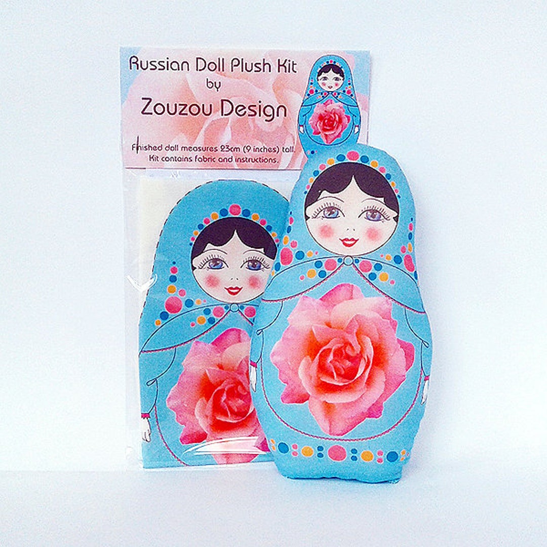 Matryoshka Rag Cut and Sew Matryoshka Doll Kit, DIY Easy Sew Rag Doll, Doll Fabric ...