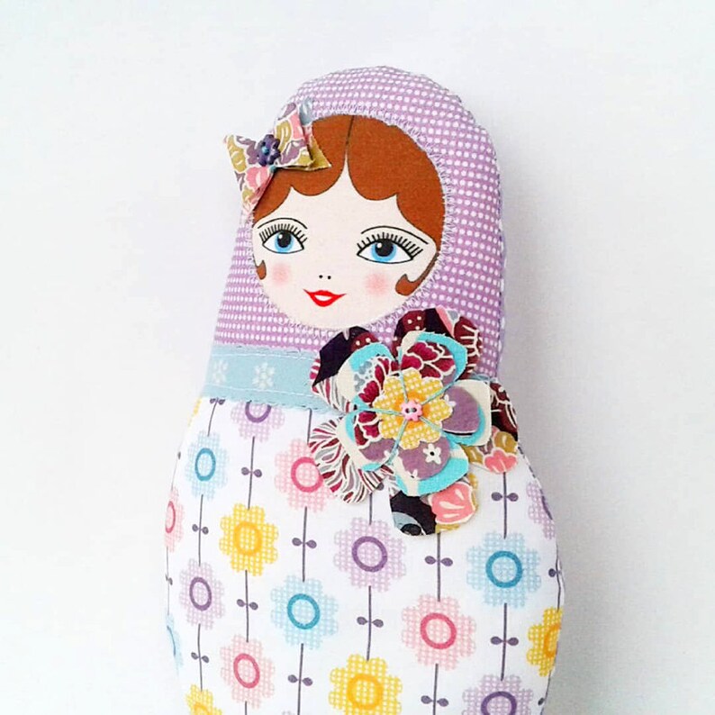 PDF Sewing Pattern, Soft Matryoshka Doll Template, Russian Doll Plush Sewing Pattern, Rag Doll Template, DIY Babushka image 6