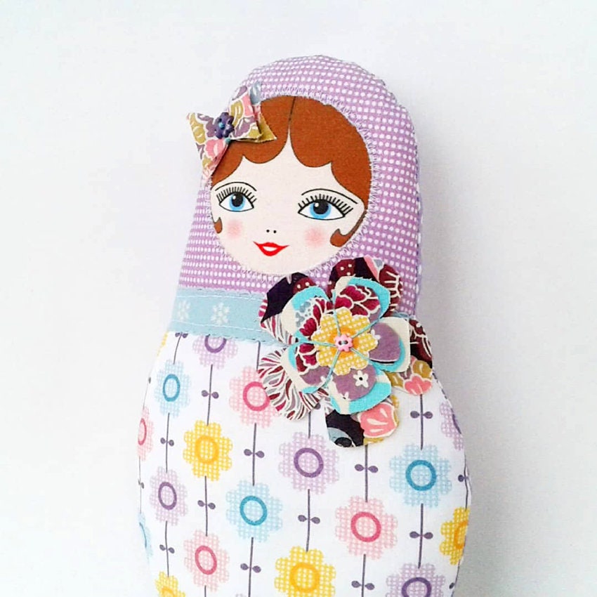 Matryoshka Rag PDF Babushka Doll Sewing Pattern, Soft Matryoshka Doll Template, DIY ...