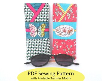 Eye Glasses Case PDF Sewing Pattern, Sunglasses Sleeve Template, Easy Sewing Project, DIY Teacher Gift