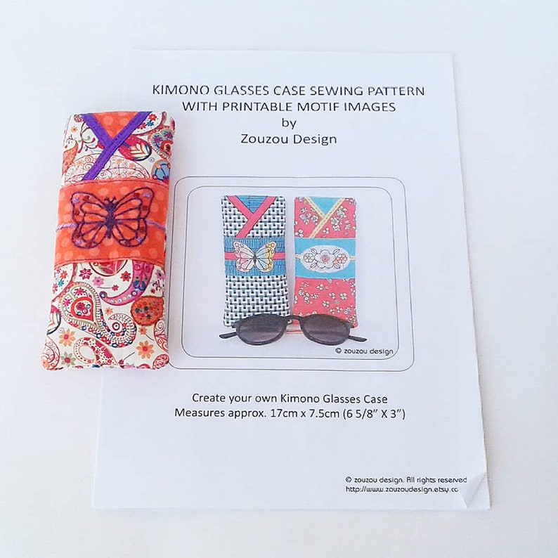 Eye Glasses Case PDF Sewing Pattern Sunglasses Sleeve Etsy