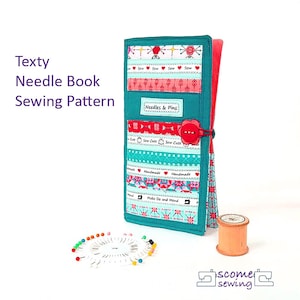 PDF Texty Needle Book Patron de couture, boîte à outils de couture, modèle de boîte à aiguilles, organisateur d'épingles et d'aiguilles, cadeau pour courtepointe
