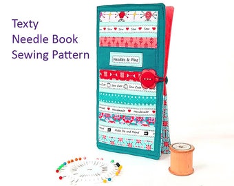 PDF Texty Needle Book Sewing Pattern, Sewing Tool Case, Needle Case Template, Pins & Needles Organizer, Gift for Quilters