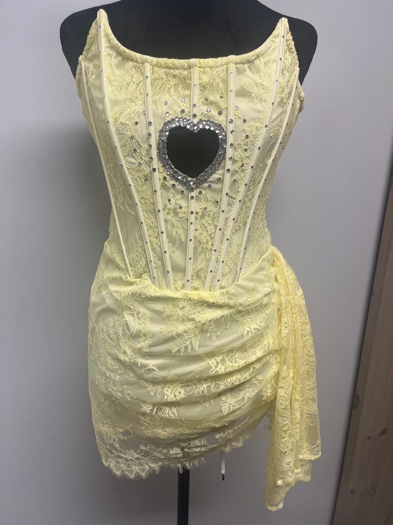Heart Cutout Corset Dress Etsy