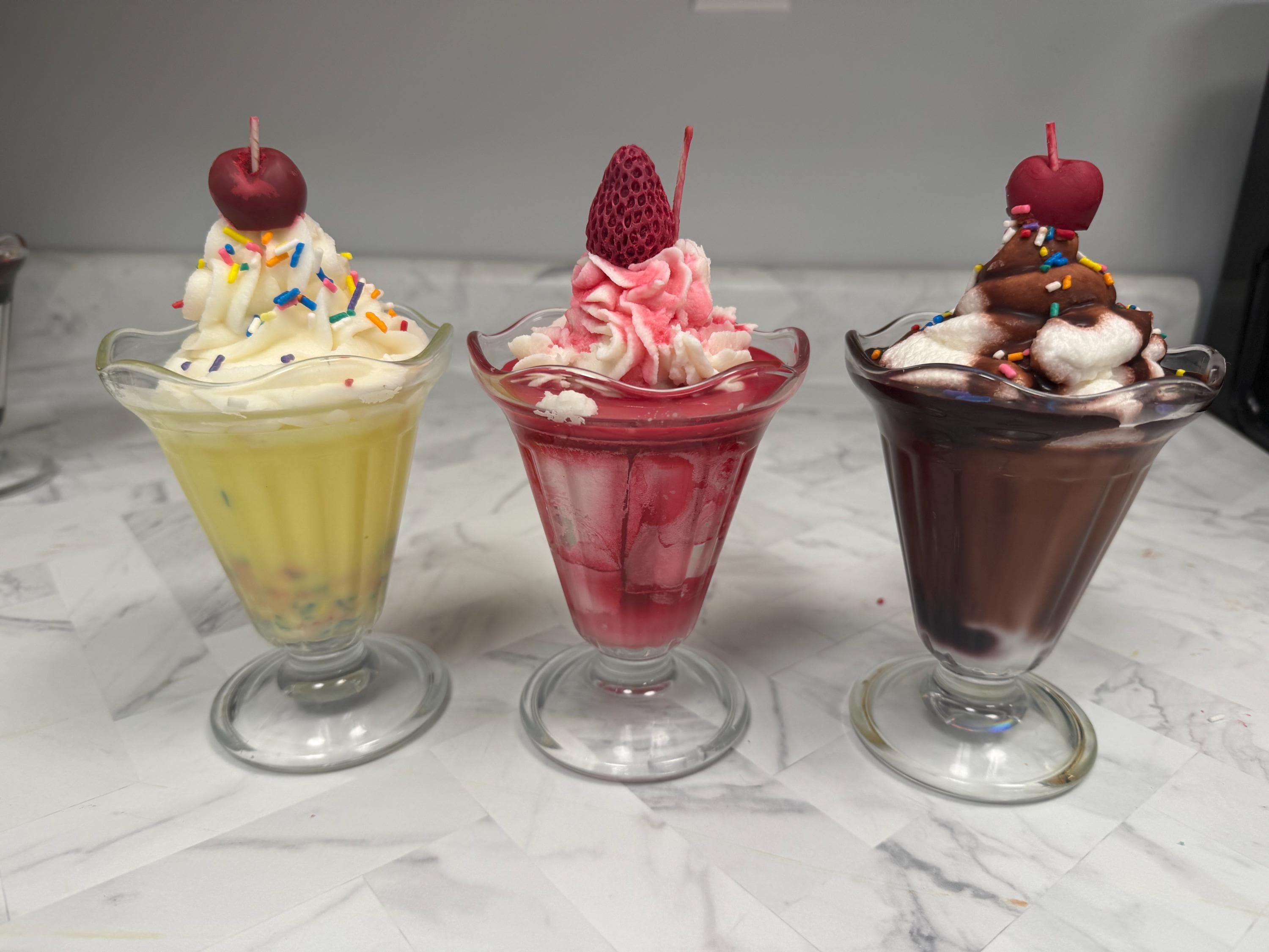 Sundae Candles