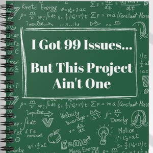 "Lustiges Projektleiter Notizbuch - ""99 Probleme"" Büro Geschenk."