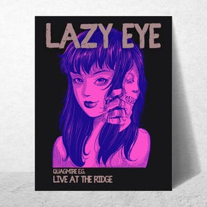 Manifesto di un concerto finto, assurdità, per gentile concessione di Lazy Eye. Bella stampa opaca 11x14 (senza cornice); stampata su carta artistica da 200 gsm.