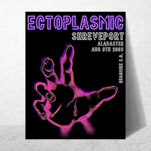 Merchandising di una band finta, incredibilmente fantastico; stampa opaca 11x14 (senza cornice) su carta artistica da 200 g/m². Design esclusivo; decorazione da parete di Ectoplasmic.