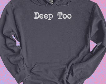 That water's cold. Soft, thick, vintage concert hoodie with a double lined hood.