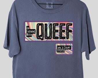 Ambitious band name & a classy statement piece. Pigment dyed concert Tee with some vintage fade.