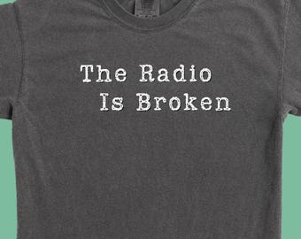 Zappa Lyric Garment-Dyed Tee: Vintage Style Heavyweight Cotton T-Shirt