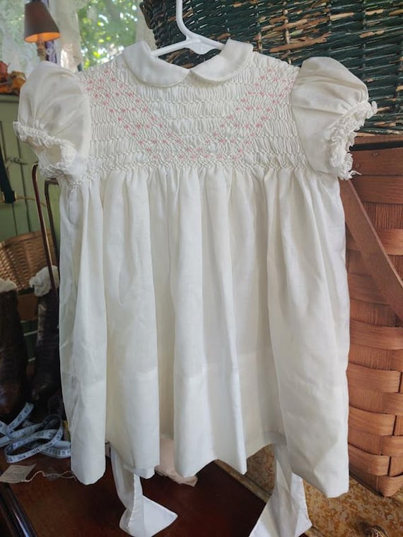 Polly Flinders Hand smocked Toddler Dress T3