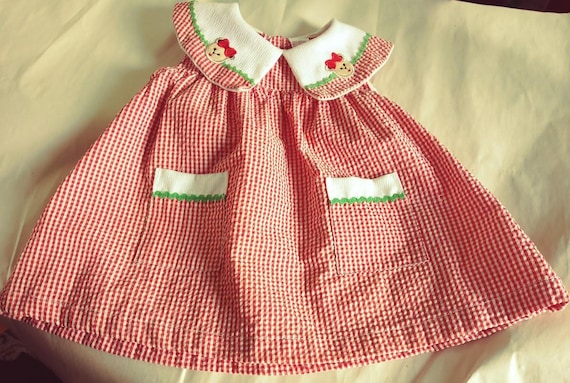 My Pal for Girls Red Checked Dress 24 month