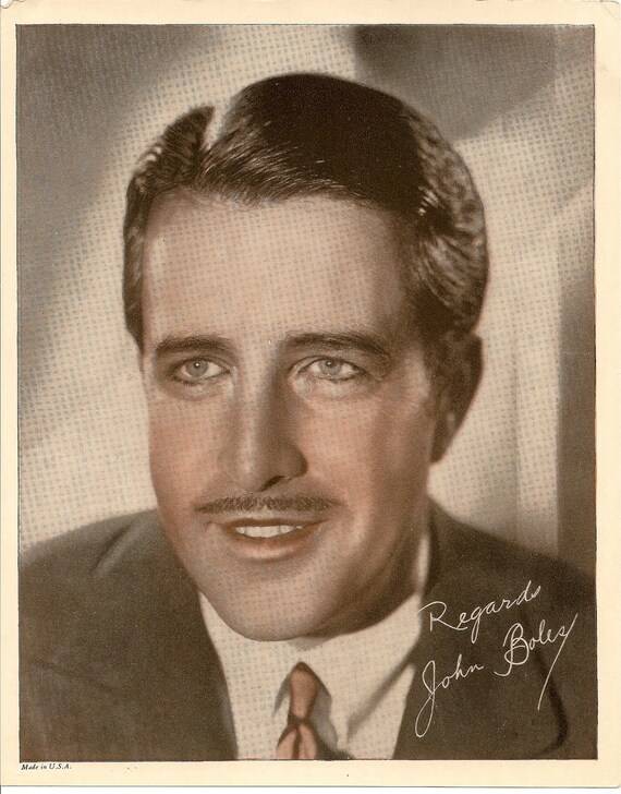 Vintage John Boles Studio Photograph 1930's