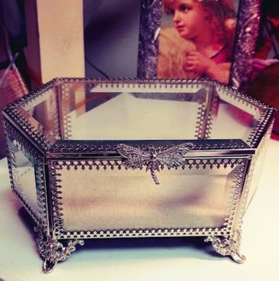 Rachel Ashwell Dragonfly Jewelry Box Gem