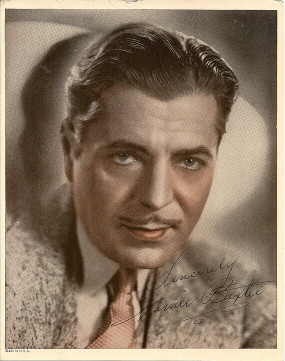 Vintage Warner Baxter Studio Photograph 1930's