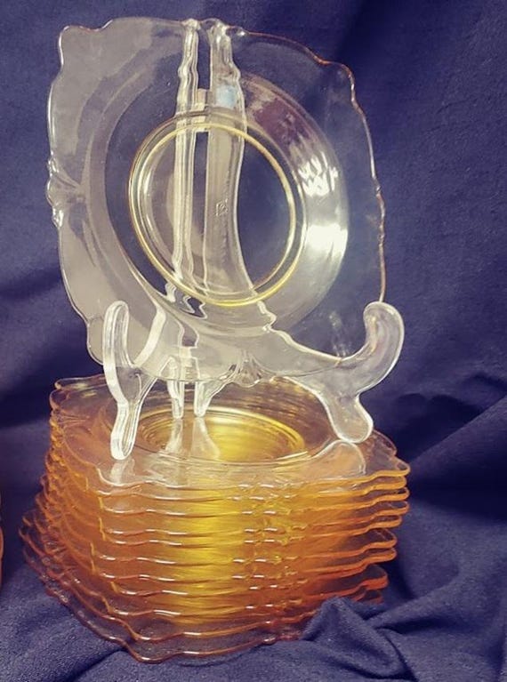 Heisey Empress Sahara Yellow 6" Bread & Butter Plate