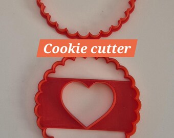 Cookie cutters - Cookie cutter - BN - Biscuit - Sugar paste - Valentine's Day - Pastry accessory - Valentine's day - Love - Lovers