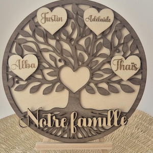Dzsomt Wooden Heart 336 Pieces - Natural Slices And