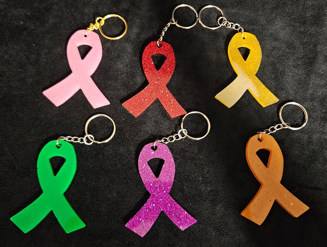 Awareness Ribbon Keychains - Etsy