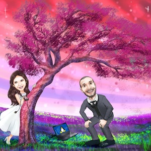 Hello! I'm Tatá and I make digital drawings, beautiful caricatures, order yours! Let's make your moments even more special!