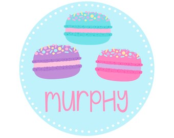 Personalized Macaroon Sweets Tee for Girls