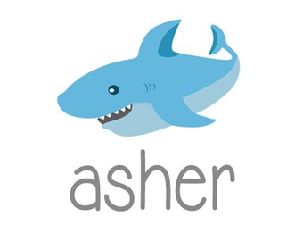 Personalized Shark Tee for Boys
