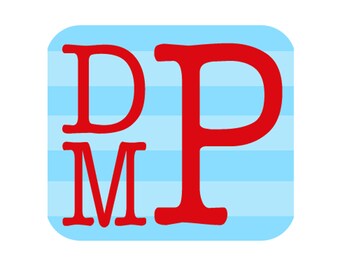 Personalized Striped Monogram Tee for Boys