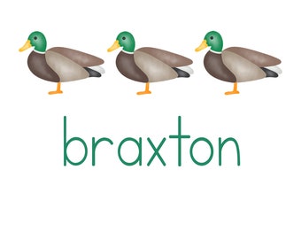 Personalized Mallard Duck Tee for Boys