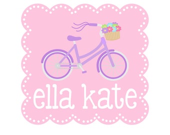 Personalized Bicycle Tee for Girls