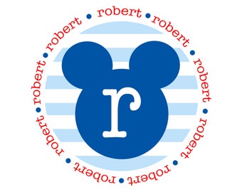 Personalized Monogrammed Mouse Tee for Boys