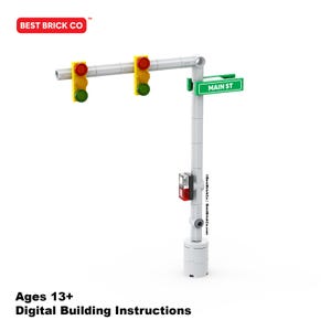 City Traffic Light MOC- PDF Instructions (Digital Download) - Building Instructions for Building Blocks