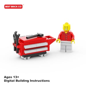 Red Tool Chest MOC- PDF Instructions (Digital Download) - Building Instructions for Building Blocks