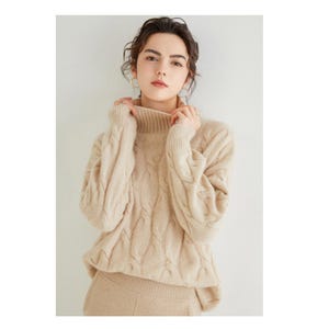 3 ply|Extra Thickness|100% Cashere|highneck Cashmere Sweater|Cashmere Cardigan|Cashmere for women|Soft and Warm|Cashmere Sweater