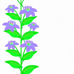 Clipart van prachtige fluwelen bloemen, perfect voor ansichtkaarten