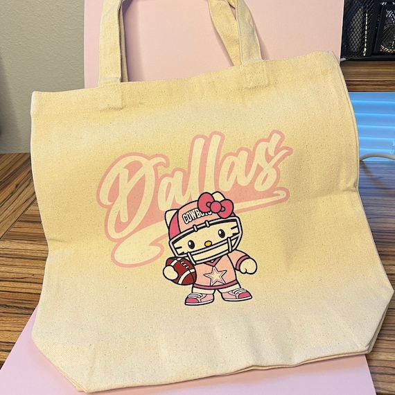 Dallas Cowboys Hello Kitty Tote - Etsy