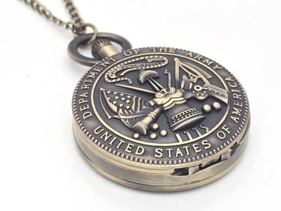 Orologio Da Tasca Al Quarzo In Bronzo Retrò Da Uomo E Da - 10