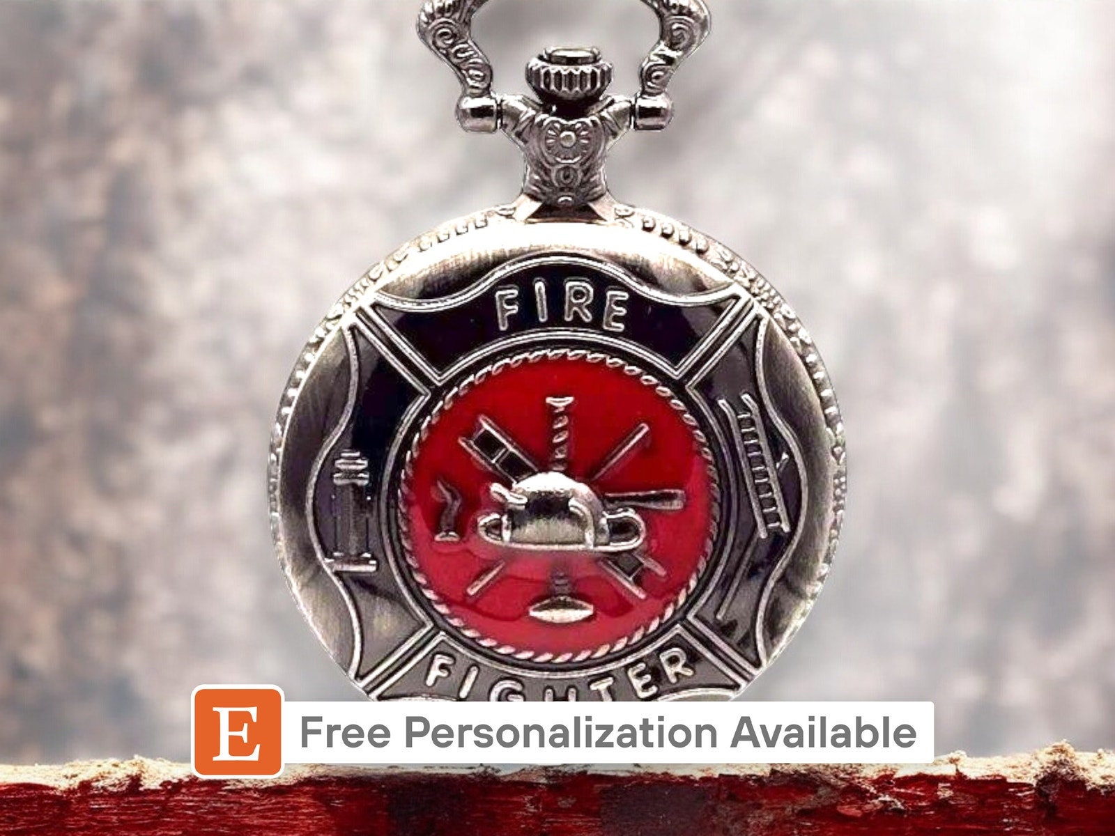 Firefighter Pocket Watch - Etsy