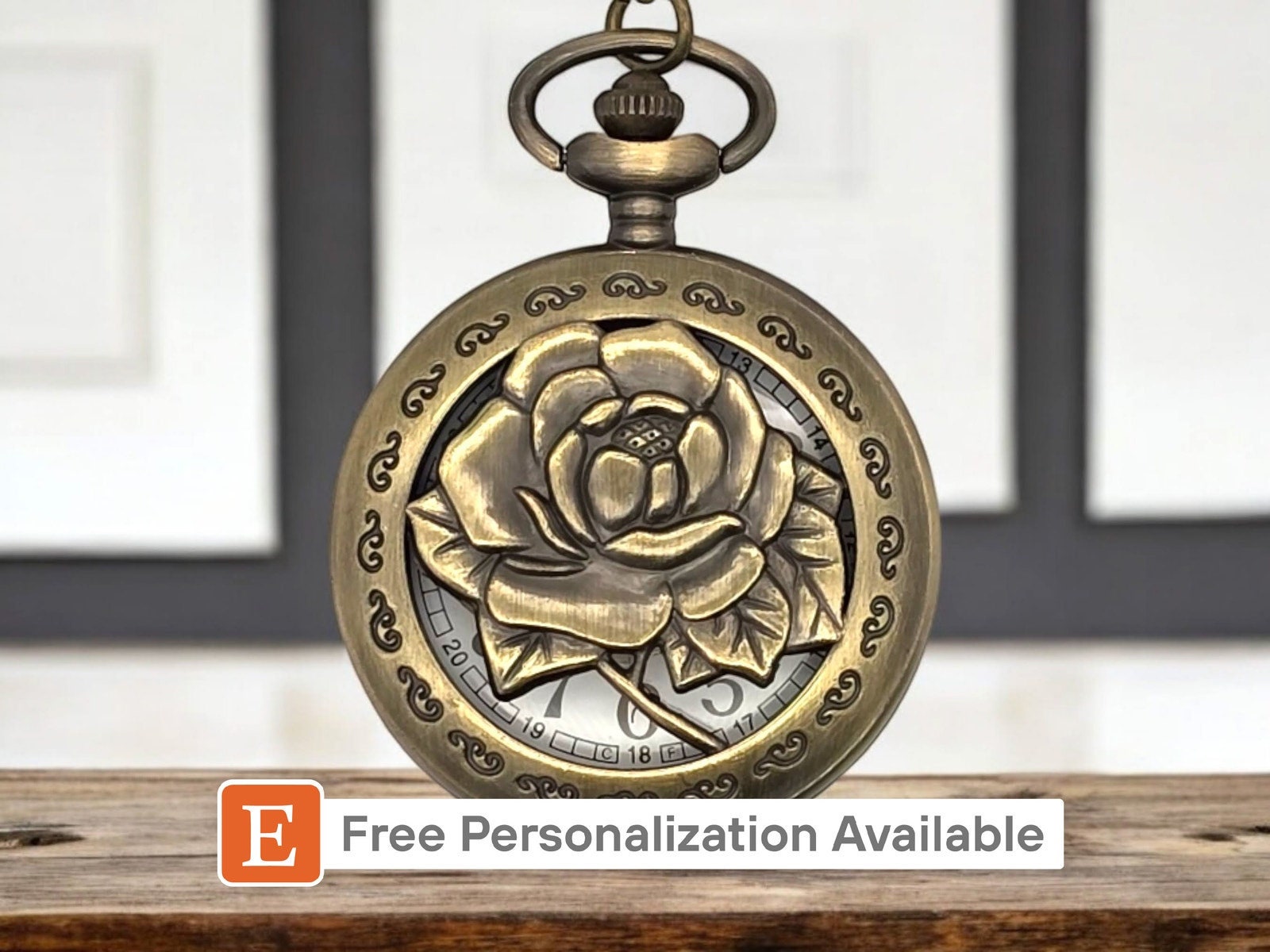 Floral Pocket Watch - Etsy