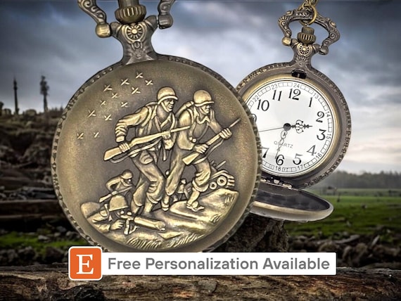 Orologio Da Tasca Al Quarzo In Bronzo Retrò Da Uomo E Da - 7