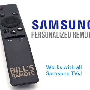 Samsung Smart TV Remote Customized with Any Name Television Control Personalized for Dad Grandpa Unique Gift